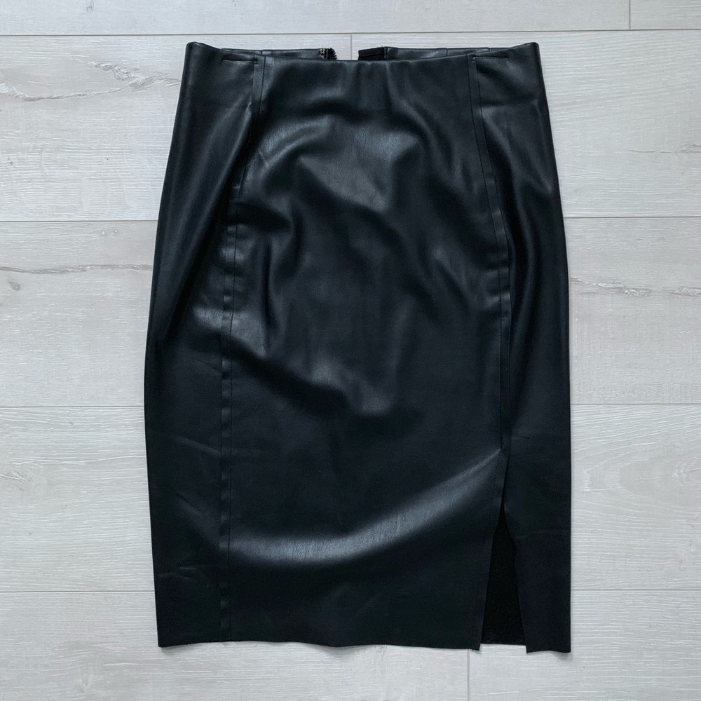 Loft leather skirt